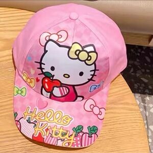 Hello Kitty Pink Hat with Yellow Bow
